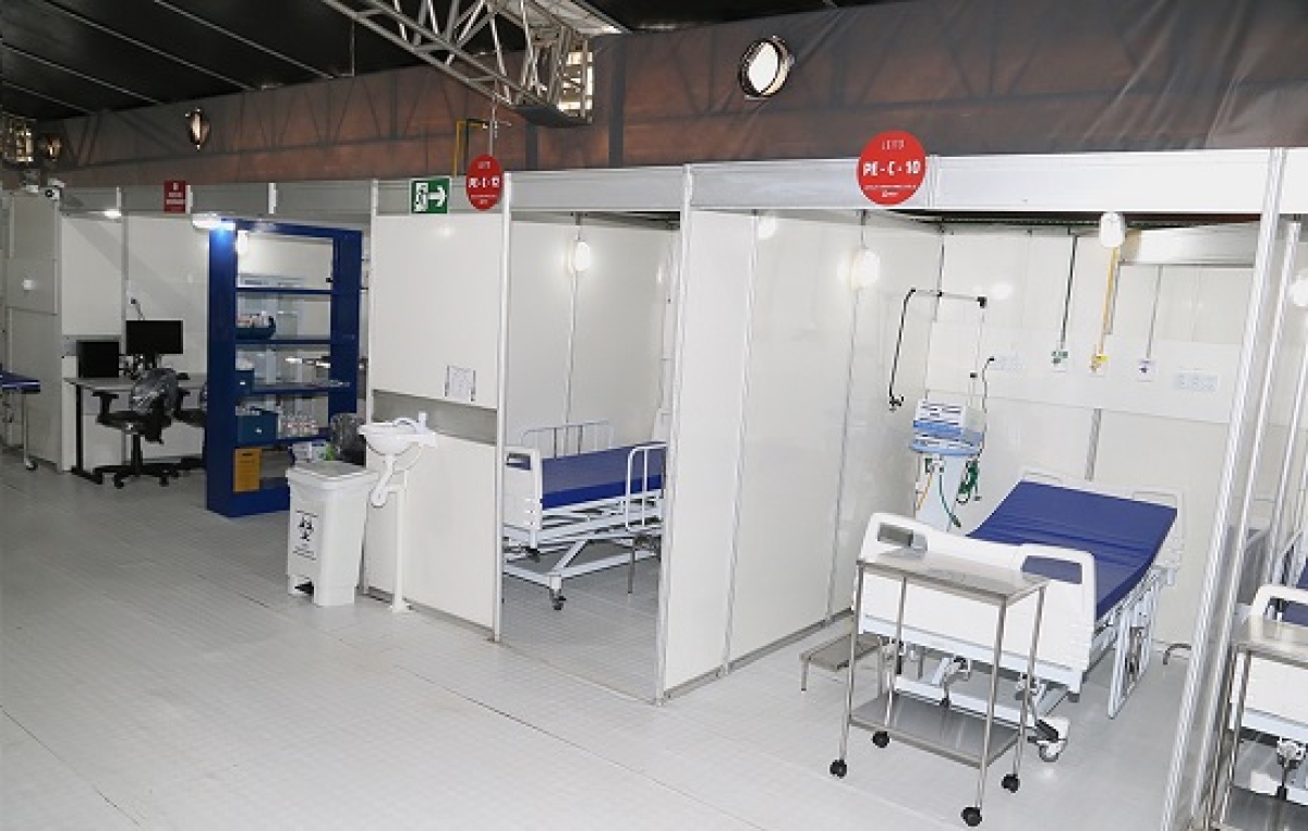 Prefeitura não está conseguindo reativar Hospital de Campanha na capital por falta de oxigênio (Foto: Sérgio Silva/ Prefeitura de Aracaju)