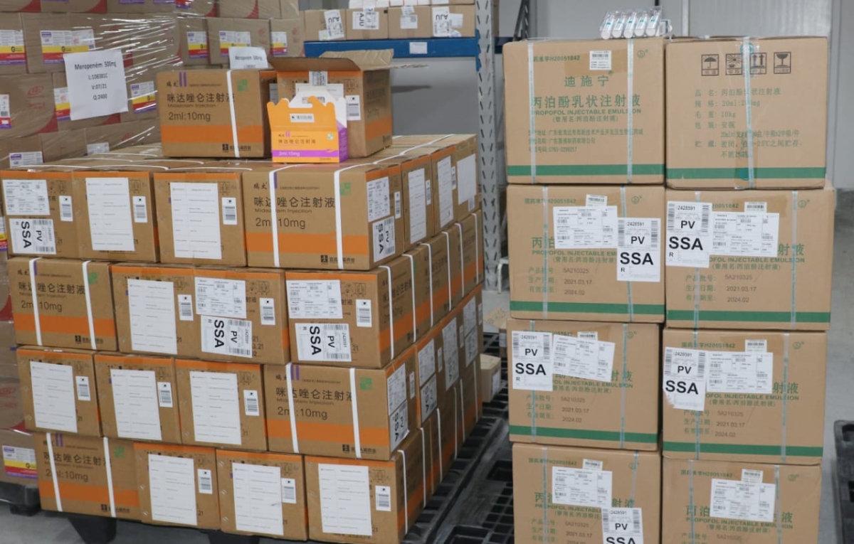 Sergipe recebe do Ministério da Saúde medicamentos do kit intubação (Foto: SES/SE)