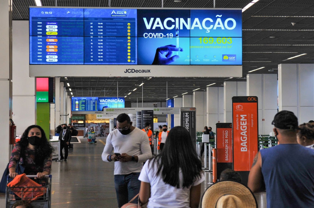 Não vacinados que chegarem ao Brasil terão que cumprir quarentena (Foto de arquivo: Acácio Pinheiro/ Agência Brasília)