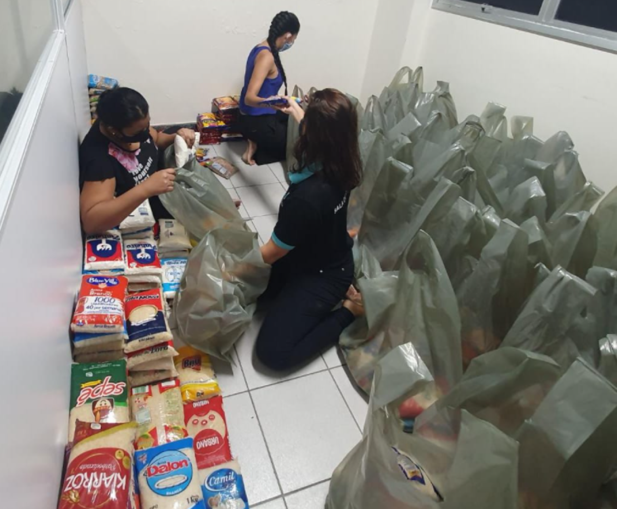 Estácio arrecada alimentos para comunidade quilombola (Foto: Assessoria Estácio)