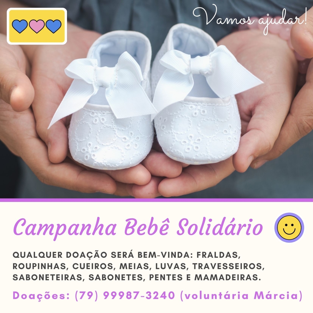 Campanha Bebê Solidário arrecada itens para enxoval (Imagem: Divulgação)