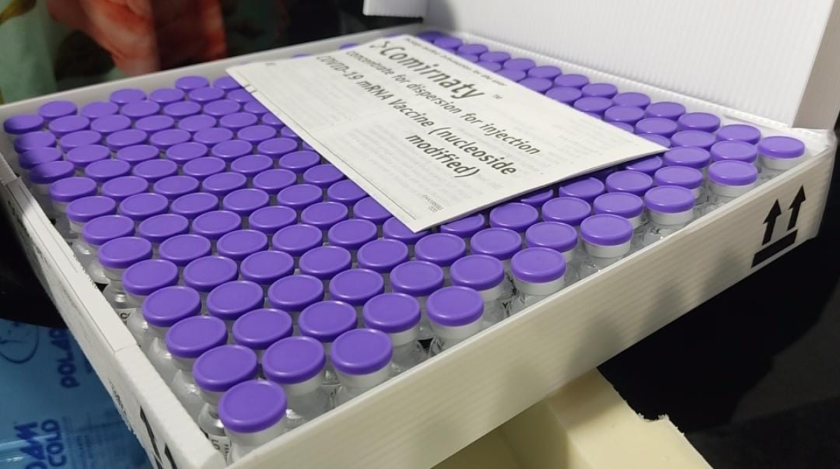 Sergipe recebe lote de vacinas da Astrazeneca e da Pfizer (Foto: SES/SE)
