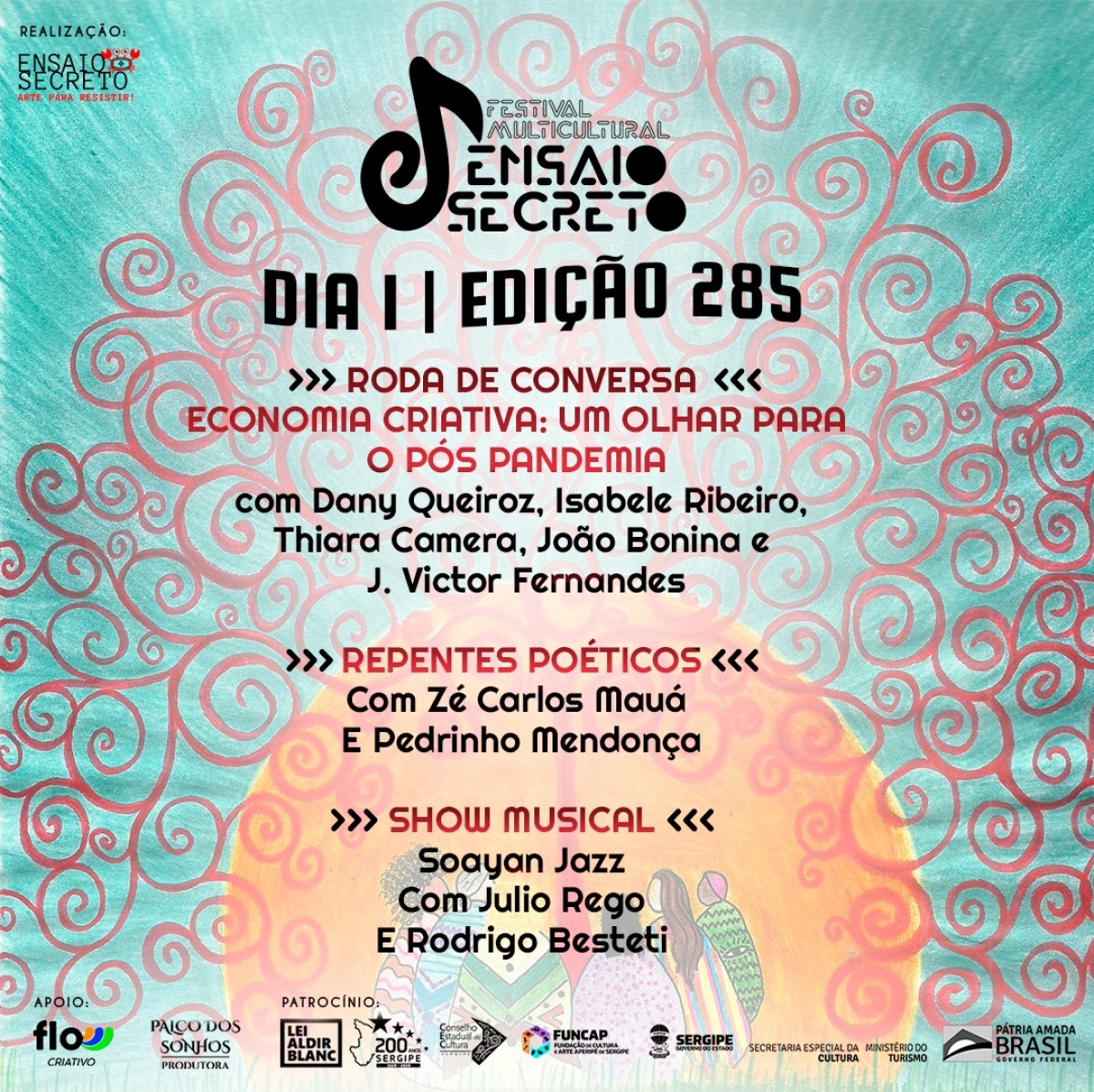 O Coletivo de Artes Ensaio Secreto lança Festival Multicultural (Imagem: Divulgação)
