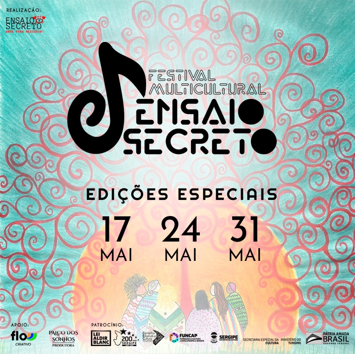 O Coletivo de Artes Ensaio Secreto lança Festival Multicultural (Imagem: Divulgação)