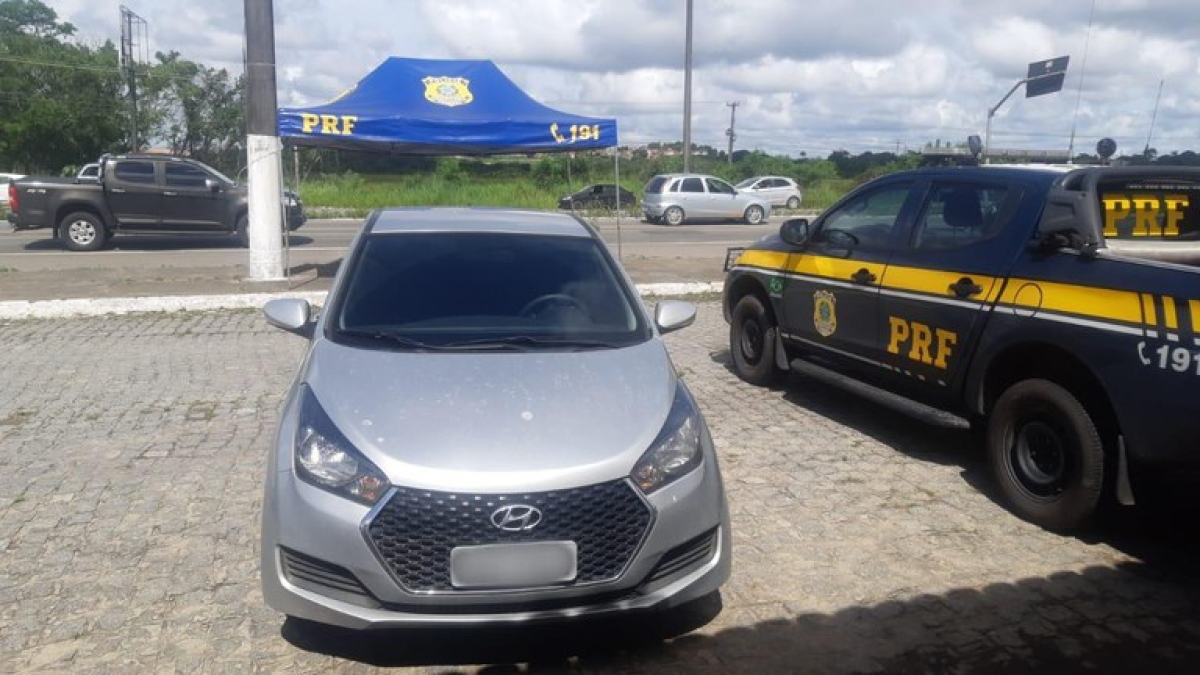 BR-101/SE: PRF recupera em menos de 24 horas outro carro com apropriação indébita (Foto: PRF/SE)
