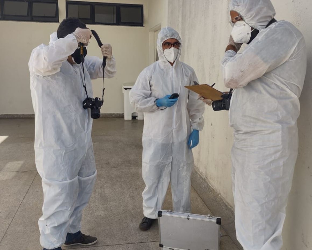Instituto de Criminalística inicia perícia sobre incêndio no Nestor Piva (Foto: SSP/SE)