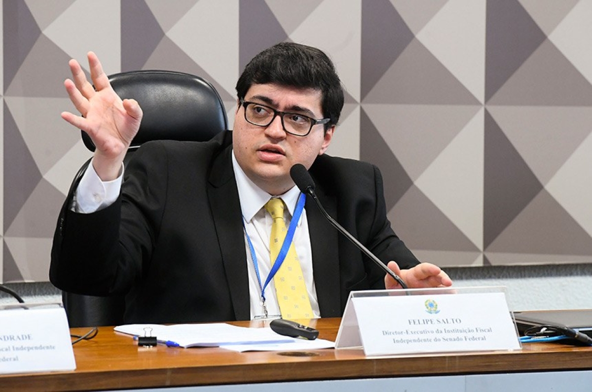 Felipe Salto, diretor-executivo da IFI: redução tributária para as empresas poderá não levar a um repasse para os preços aos consumidores (Foto: Marcos Oliveira/ Agência Senado)