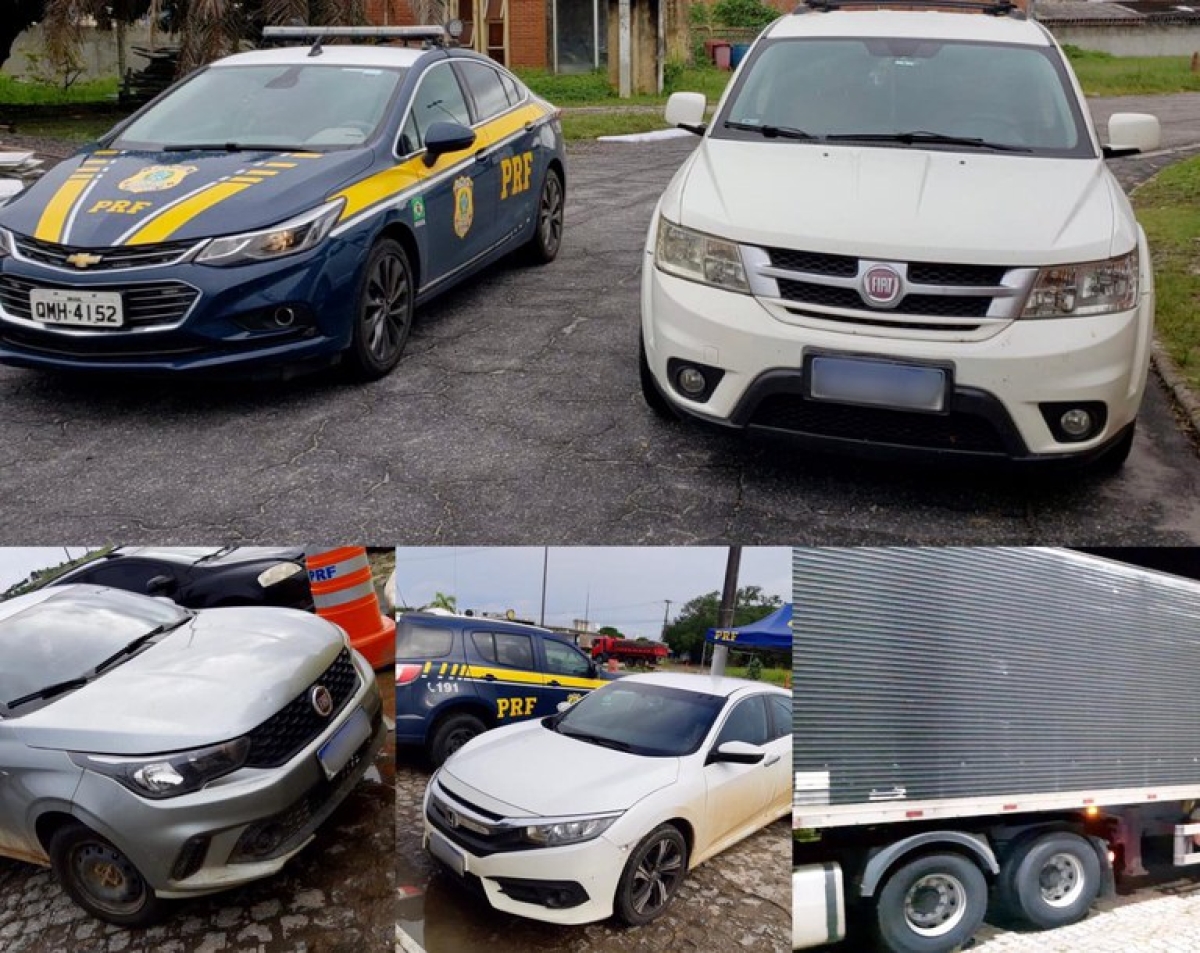 Nossa Sra. do Socorro/SE: PRF recupera quatro veículos em um intervalo de 10 horas (Foto: PRF/SE)