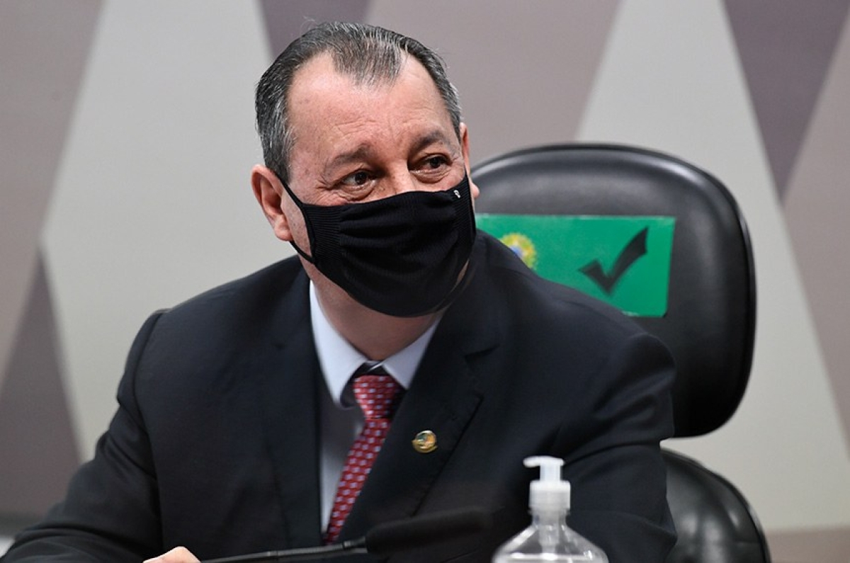 Omar Aziz é presidente da CPI (Foto: Jefferson Rudy/ Agência Senado)