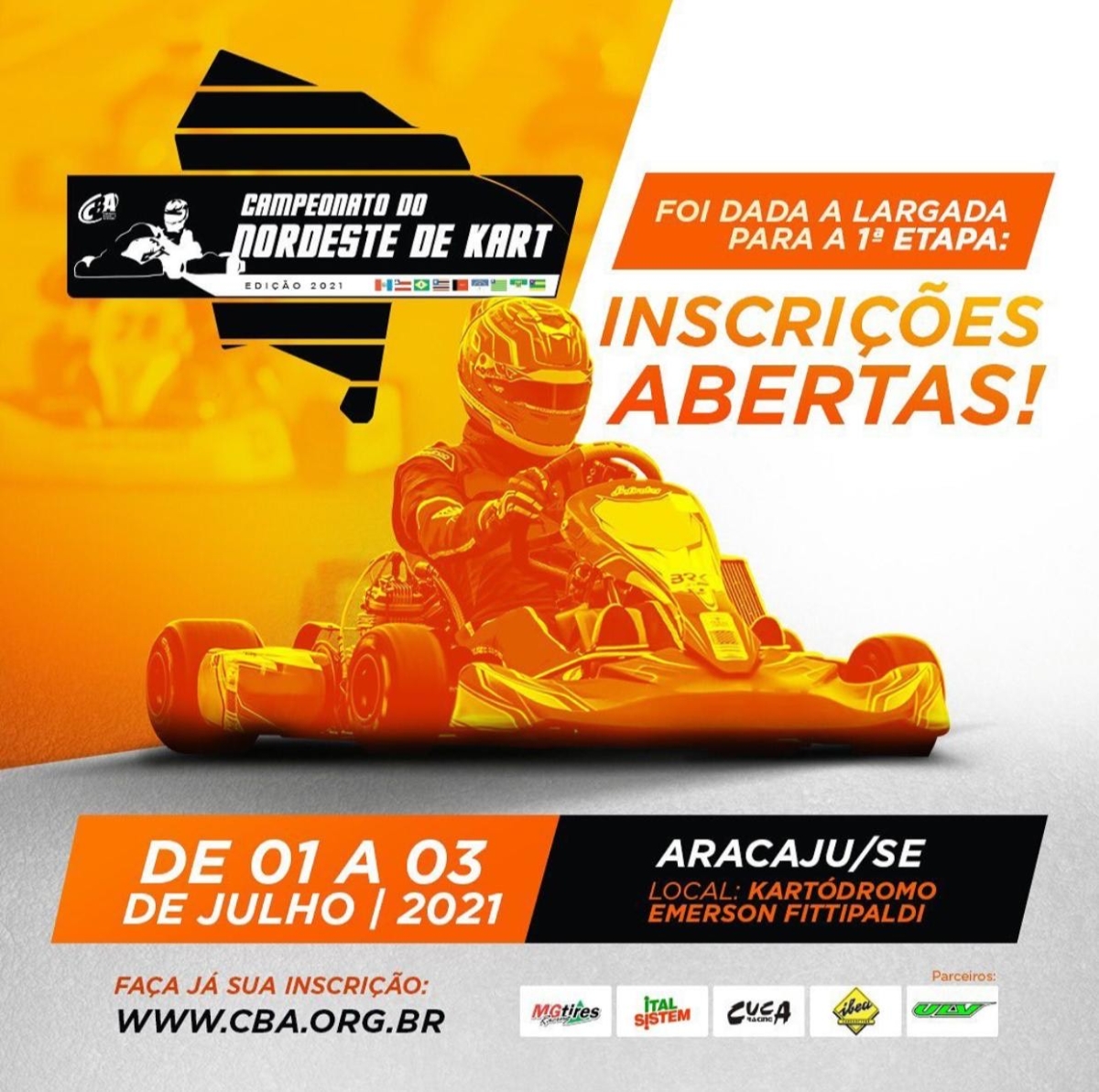 Campeonato do Nordeste de Kart em Sergipe atrai pilotos de todo o país (Imagem: Divulgação)