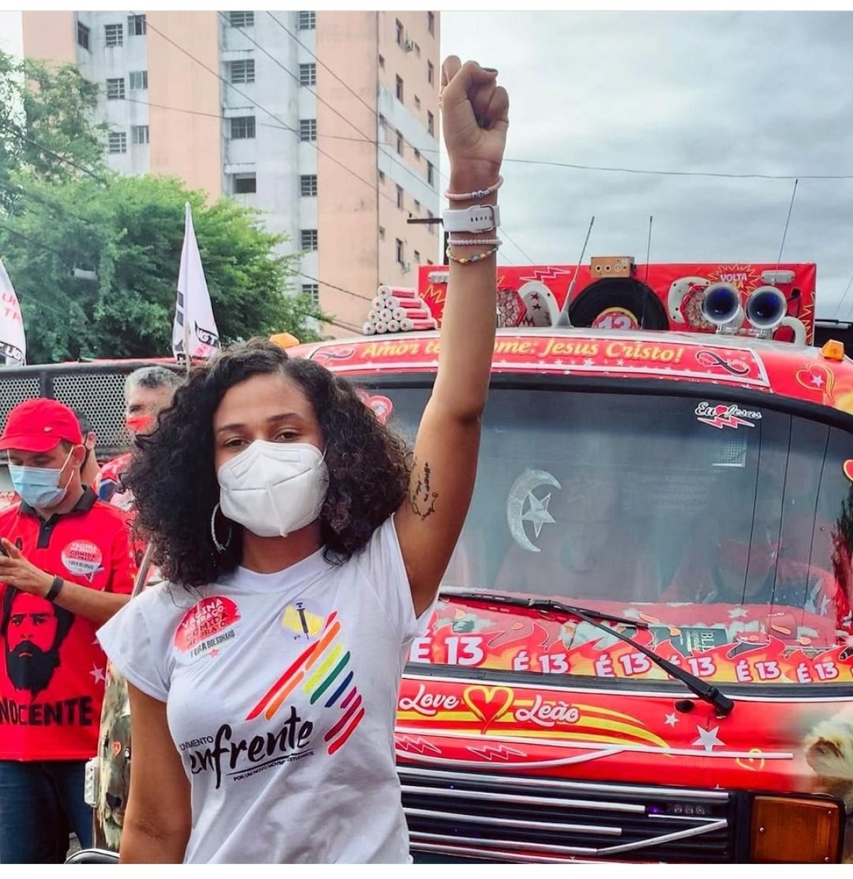 A presidente da USES, Lisandra Dawany, conta que os estudantes apoiam a greve dos professores (Foto: Arquivo Pessoal)