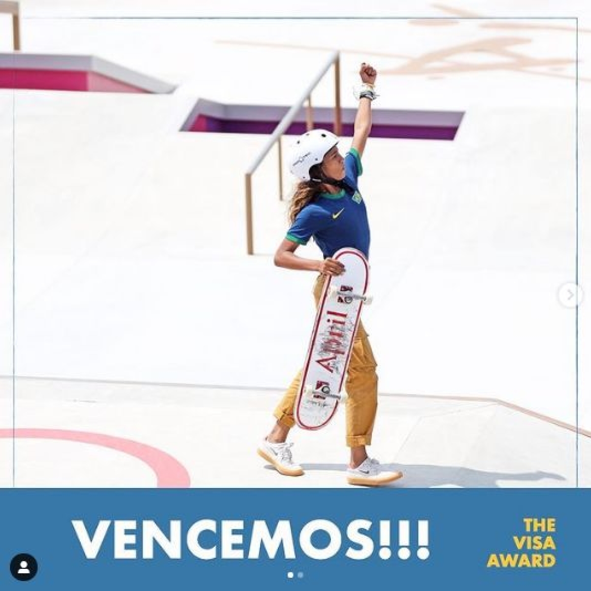 Rayssa Leal vence prêmio de espírito olímpico dos Jogos de Tóquio (Imagem: Reprodução/ Instagram/ rayssalealsk8)