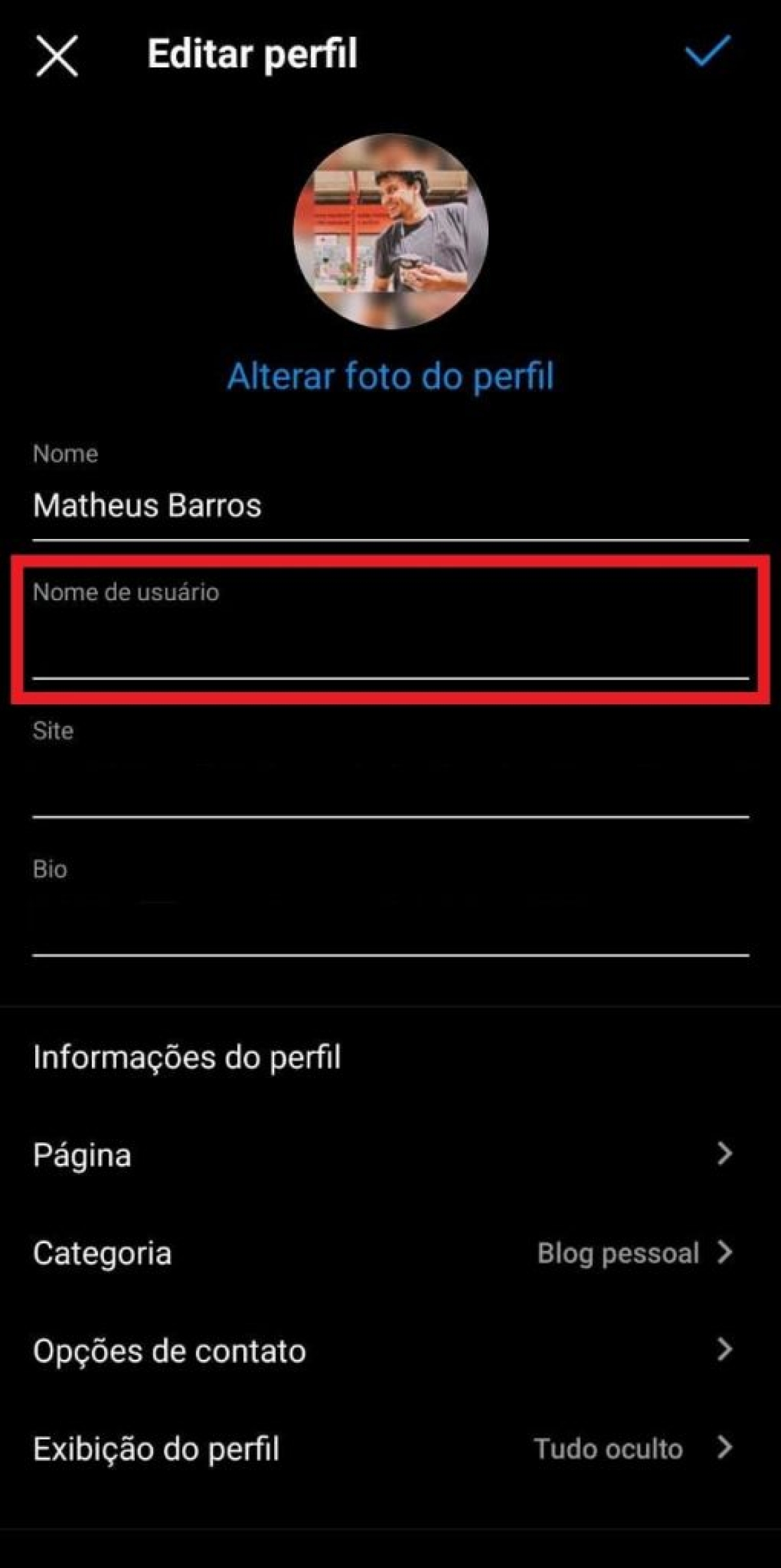 Veja como alterar o nome de usuário do Instagram (Imagem: Reprodução/ Olhar Digital)