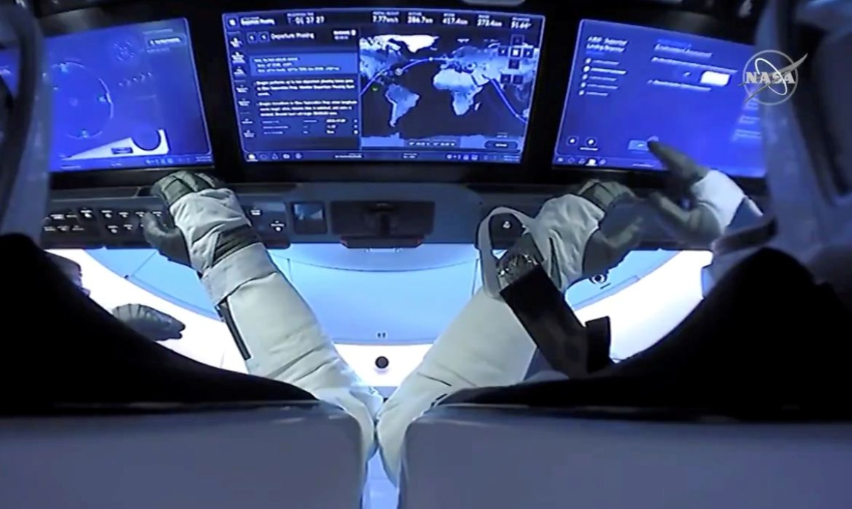 SpaceX faz primeiro voo orbital civil da história (Foto: Nasa)