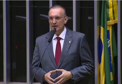 Deputado Fábio Henrique recebe alta após ser internado com arritmia (Foto: Reprodução de vídeo/ Assessoria Fábio Henrique)