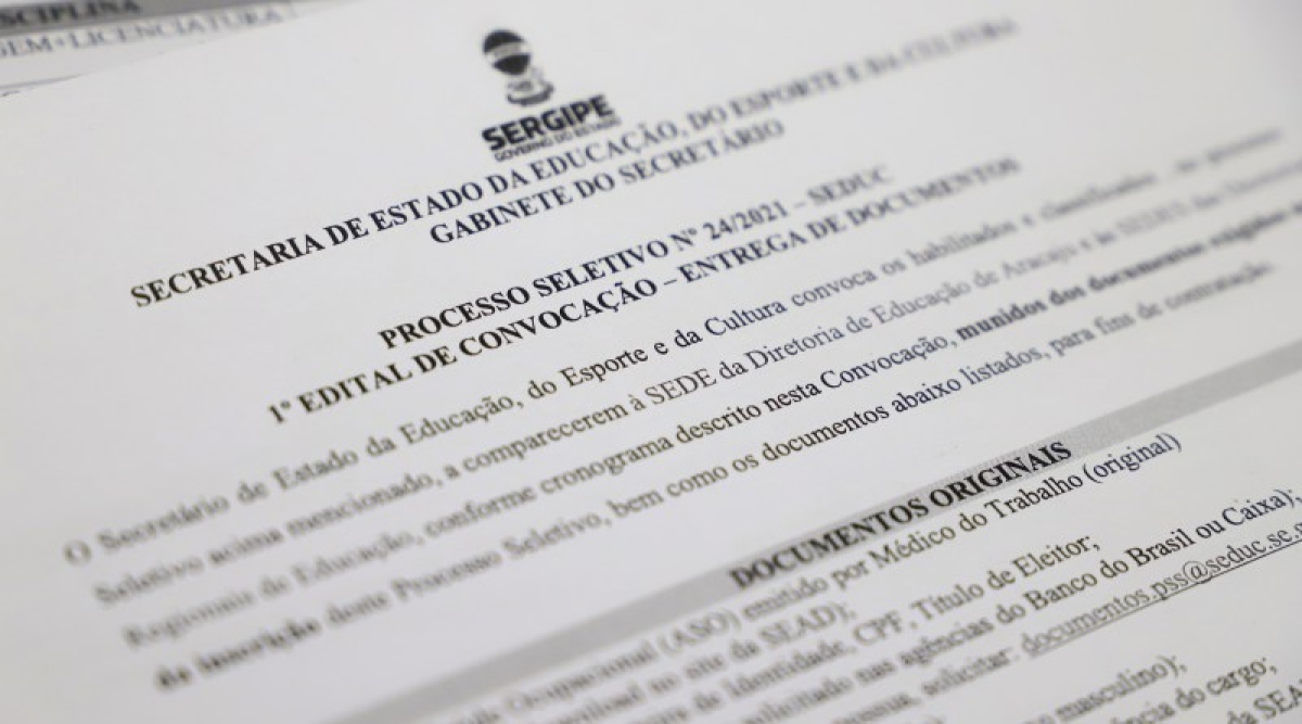 Seduc convoca 57 educadores profissionais aprovados em seleção (Foto: Eugênio Barreto/ Seduc/SE)