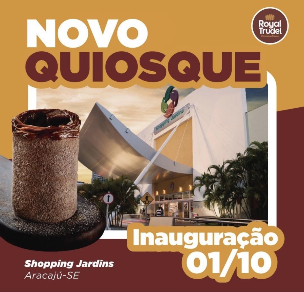 Eleito o melhor doce de Gramado, Franquia da Royal Trudel inaugura em Aracaju (Imagem: Divulgação)