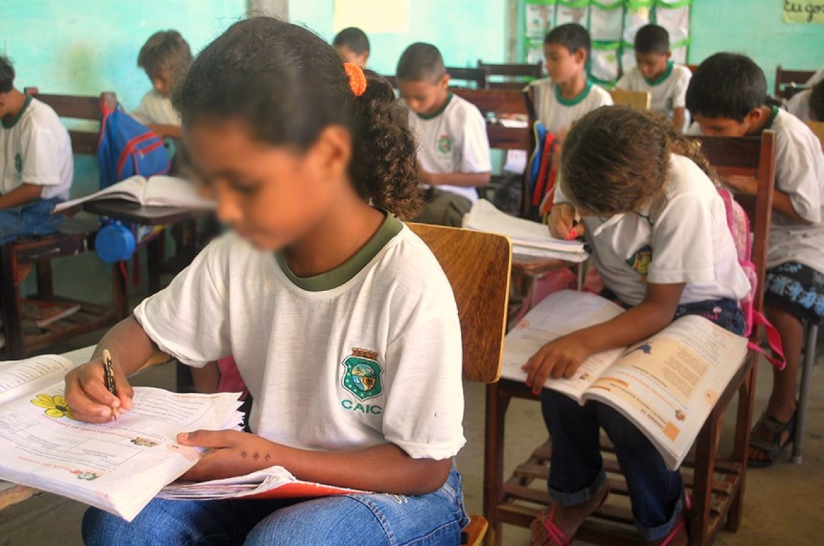 Objetivo da lei é permitir que as escolas organizem seu próprio calendário, em função da pandemia (Foto: Seduc/CE)