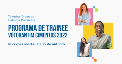 Inscrições para Programa de Trainee 2022 da Votorantim Cimentos encerram segunda (25/10) - Imagem: Divulgação