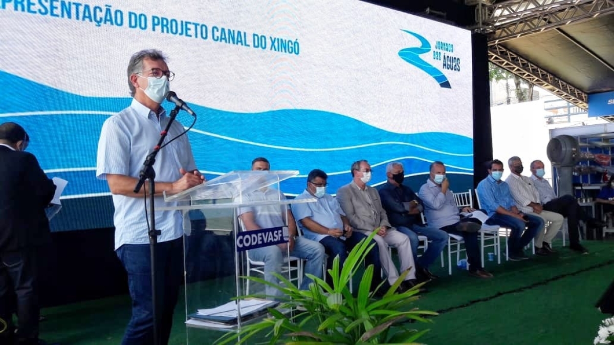 Laércio Oliveira sobre a obra do Canal Xingó: "vai transformar a realidade do povo sertanejo" (Foto: Site Laércio Oliveira)