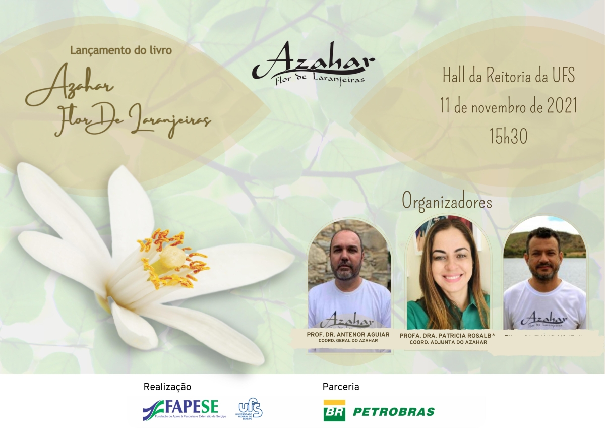 Livro Azahar: Flor de Laranjeiras será lançado nesta quinta-feira, 11/11 (Imagem: Divulgação)