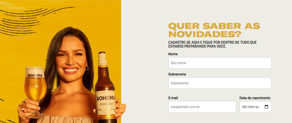 Bohemia incentiva a tradição de comida de boteco, dando cerveja de graça na compra de um petisco (Imagem: Reprodução)