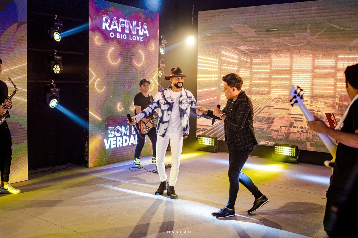 Rafinha O Big Love grava novo EP em Aracaju: "? bom de verdade" (Foto: Marcão)