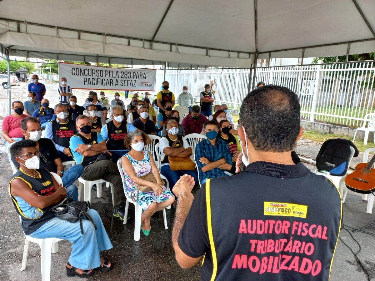 Em novo ato, Sindifisco reivindica unificação da carreira tributária (Foto: Sindifisco)