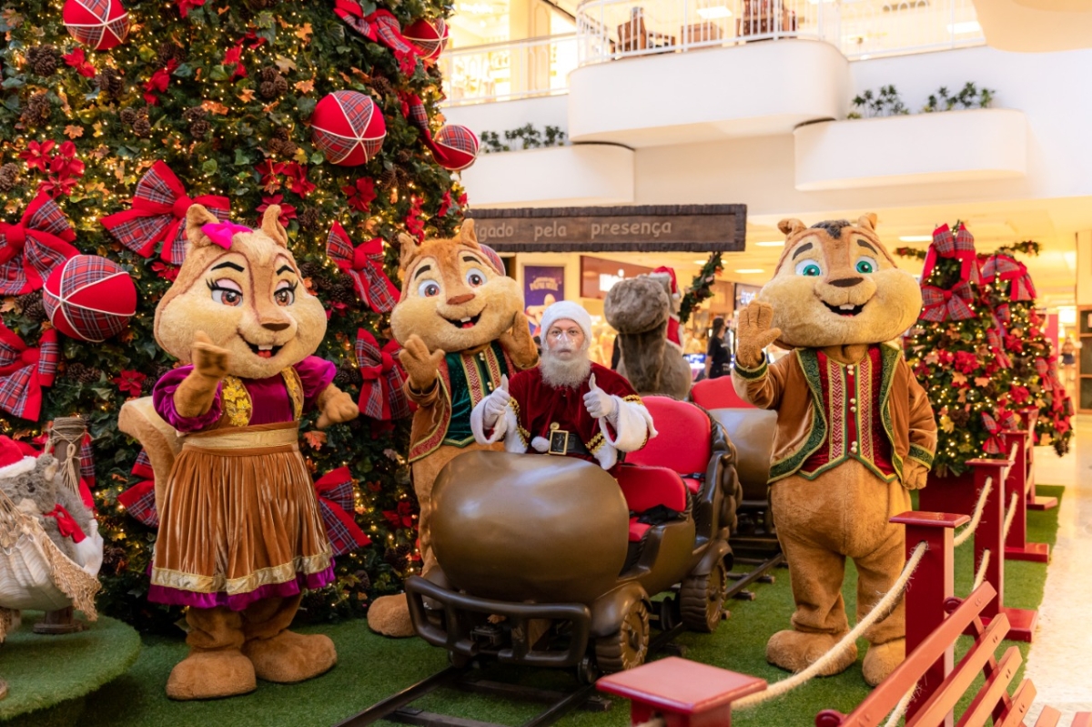 RioMar Aracaju celebra o Natal Mágico dos Esquilos (Foto: Thiago Melo)