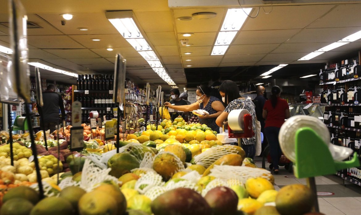 Supermercado na zona sul do Rio de Janeiro (Foto: Tânia Rêgo/ Agência Brasil)