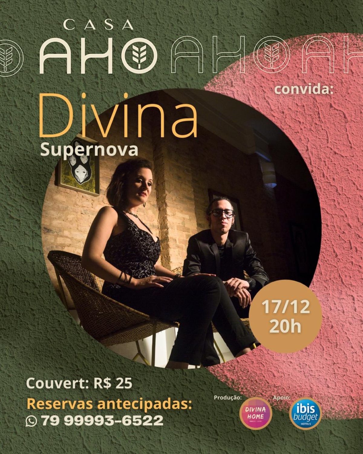 Casa Aho receberá o show do Divina Supernova (Imagem: Divulgação)