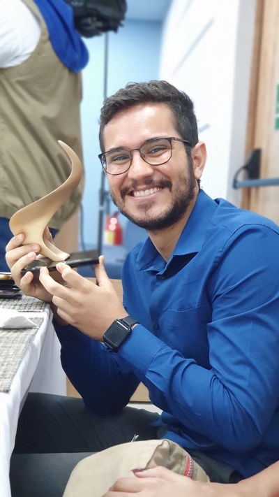 Antônio Cardoso, estudante do 8º período do curso de Jornalismo da Unit (Foto:  Comunicação Unit)