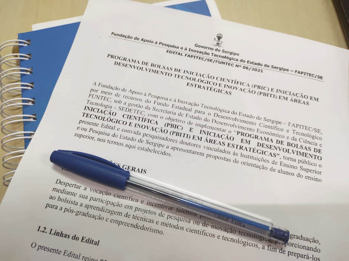Fapitec divulga resultado de edital para bolsas de iniciação científica e tecnológica (Foto: Fapitec/SE)