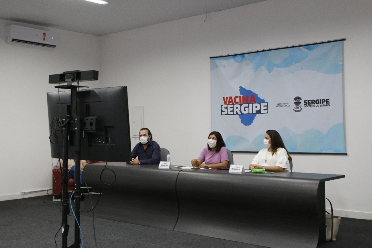 Secretaria de Estado da Saúde realiza treinamento com municípios sobre manejo da vacina da Pfizer infantil (Foto: SES/SE)