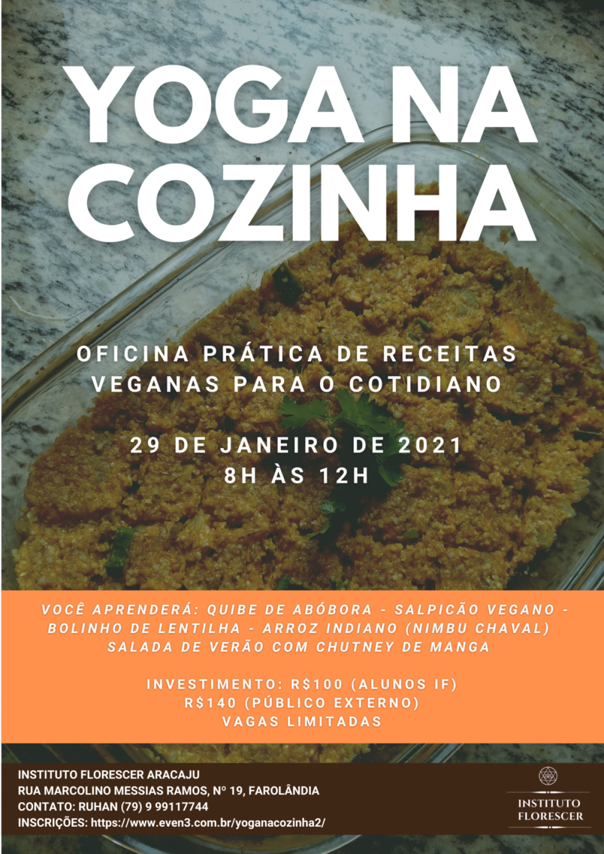 Vida saudável: oficina ensina receitas veganas para o cotidiano (Imagem: Divulgação/ Instituto Florescer)