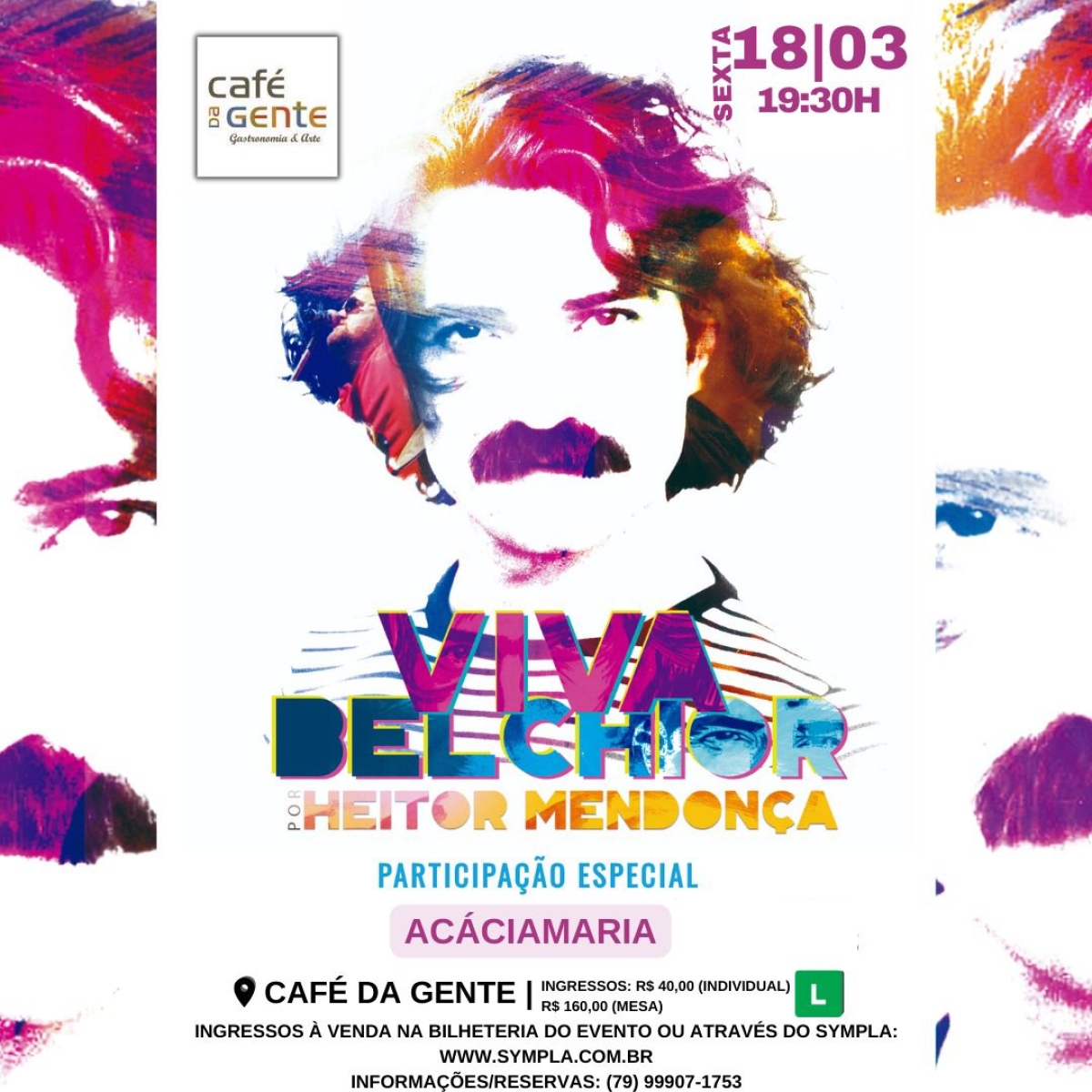 Heitor Mendonça com o show Viva Belchior! (Imagem: Divulgação)