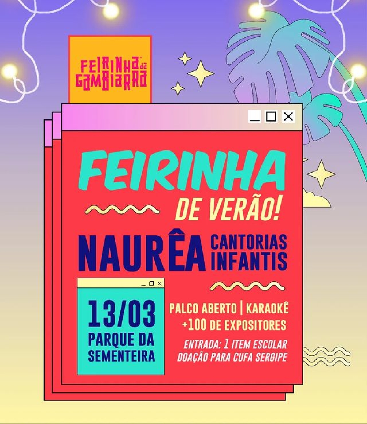 Convite: Feirinha da Gambiarra edição de Verão (Imagem: Divulgação)