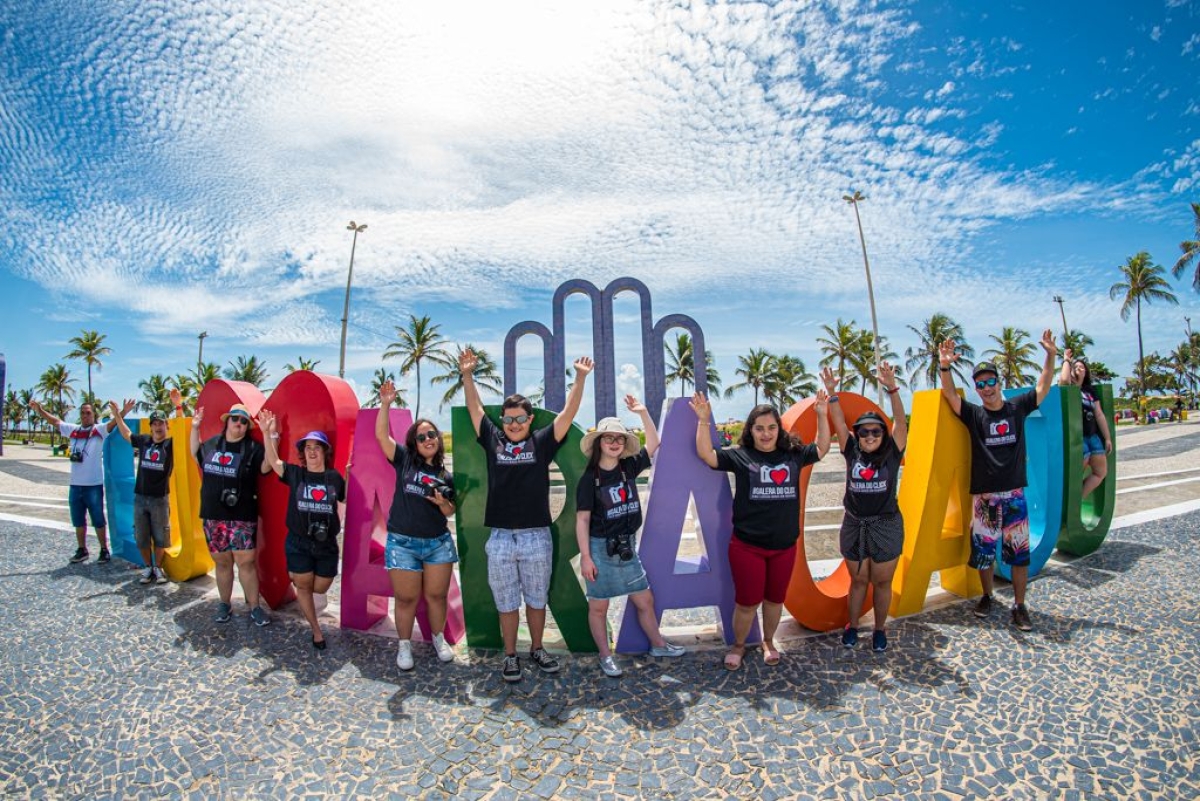 Galera do Click Aju apresenta a exposição fotográfica para celebra o aniversário da capital e o Dia Internacional da Síndrome de Down (Foto: Divulgação)