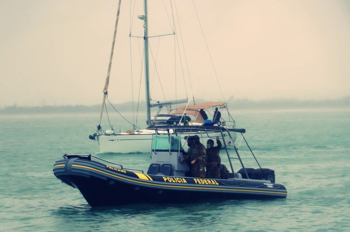 Operação Arrastão coíbe pesca de arrasto irregular no litoral de Sergipe (Foto: PF/SE)