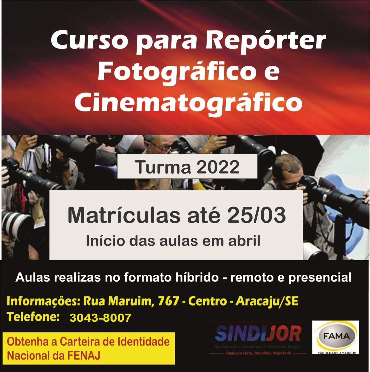 Curso do Sindijor abre inscrições para novas turmas até 25 de março  (Imagem: Divulgação)
