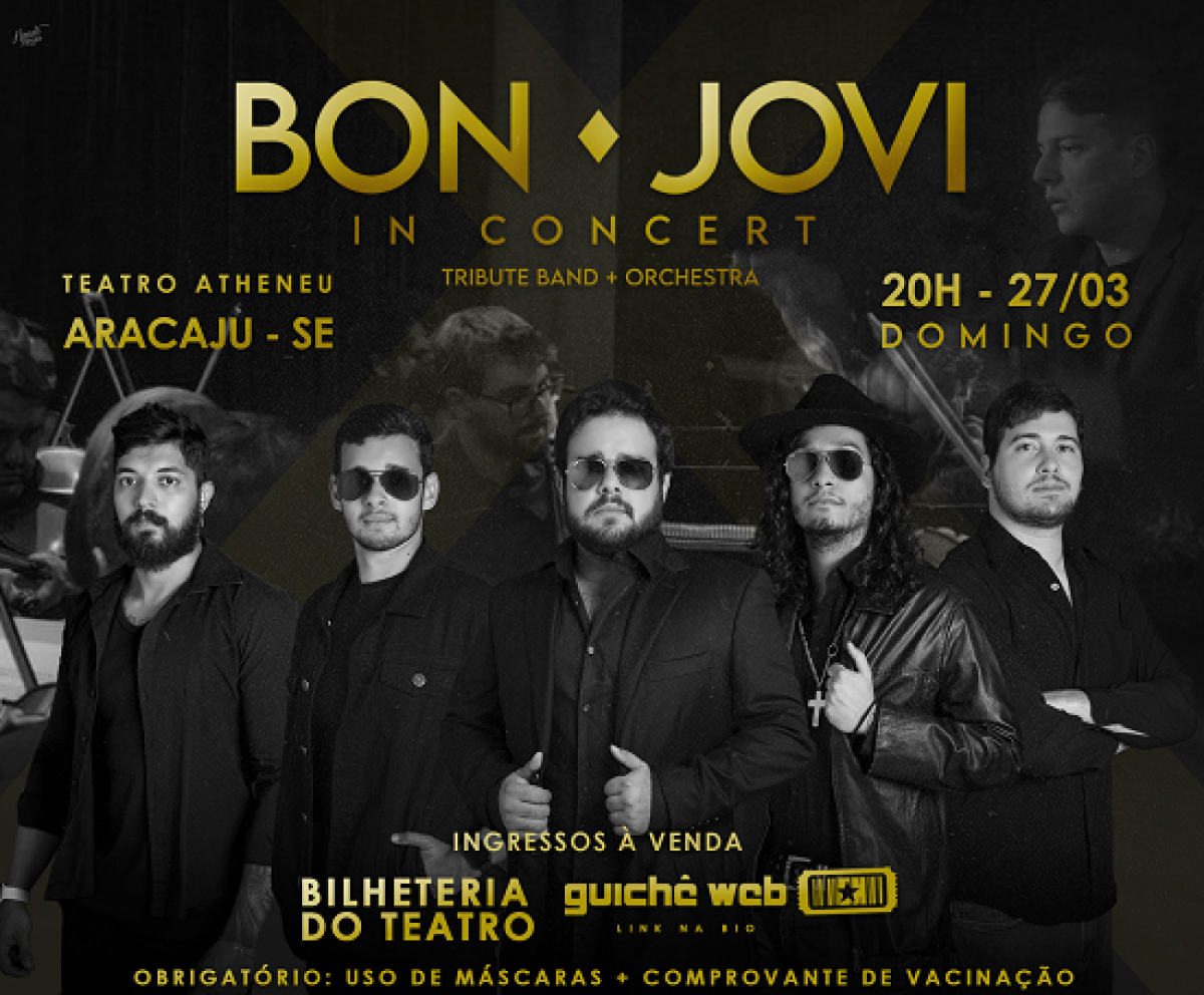 Grupo Bon Jovi in Concert vai se apresentar no Teatro Atheneu (Imagem: Divulgação)