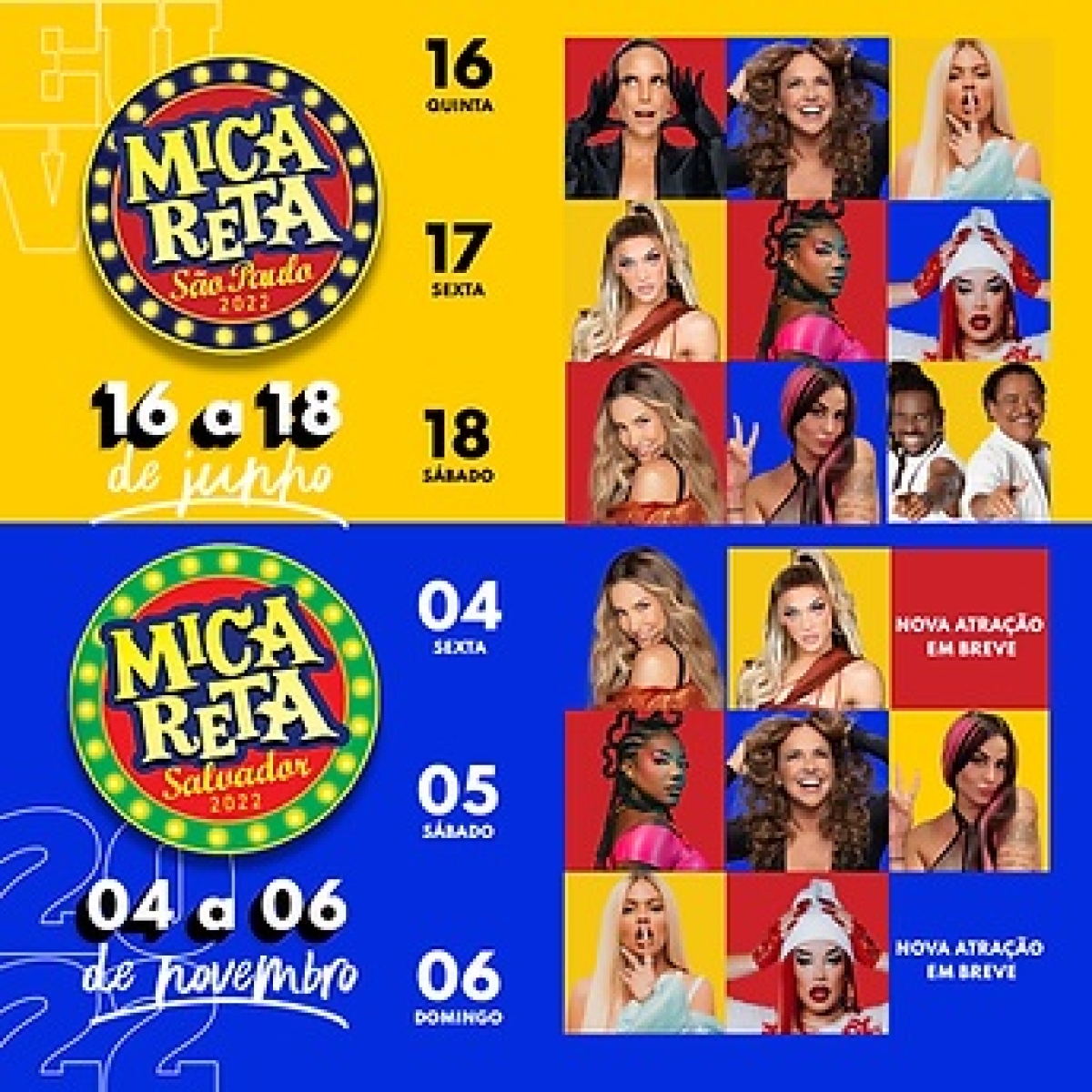 Grupo San Sebastian divulga atrações de Micareta São Paulo e Salvador (Imagem: Divulgação)