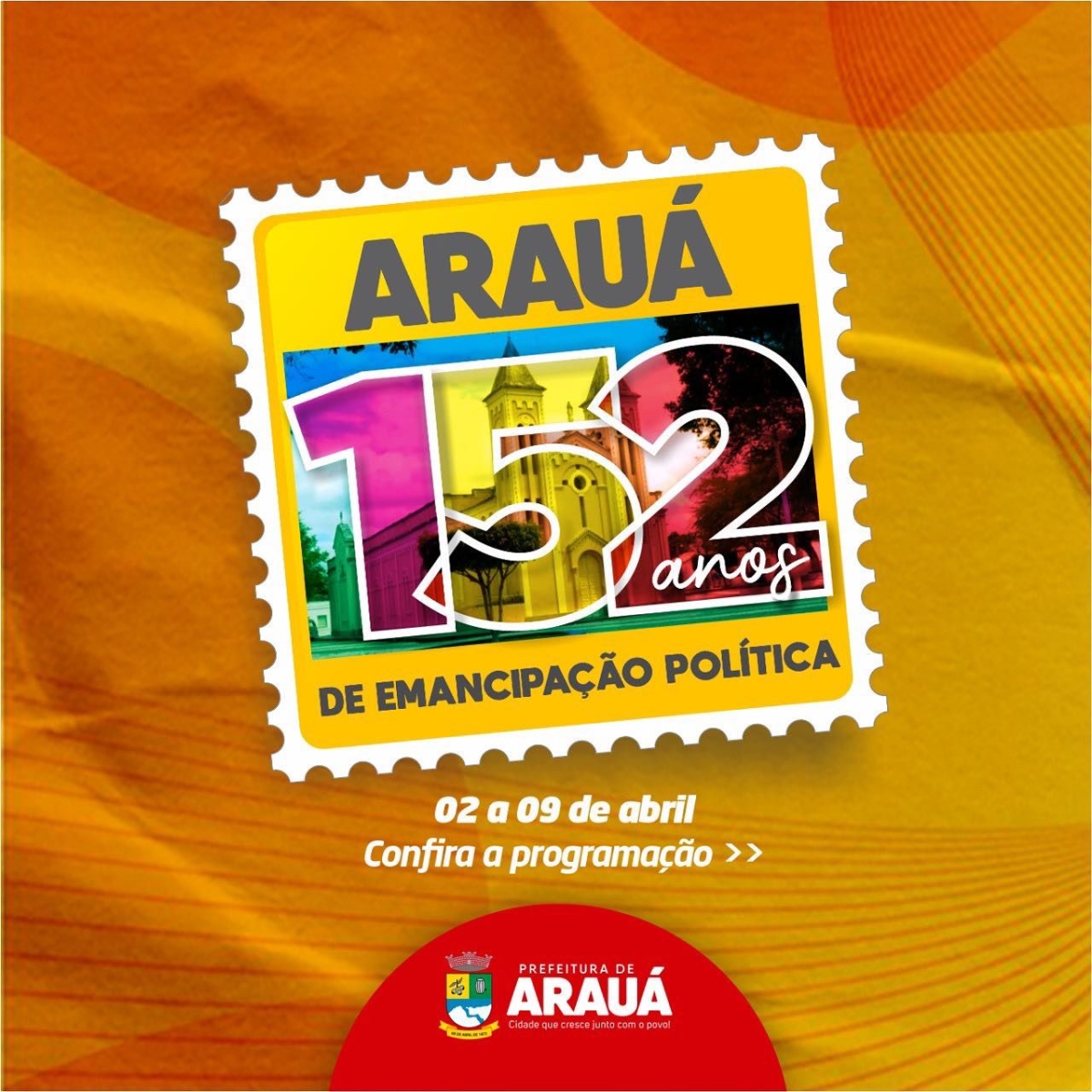 Arauá: 152 anos de Emancipação Política com vasta programação (Imagem: Divulgação)
