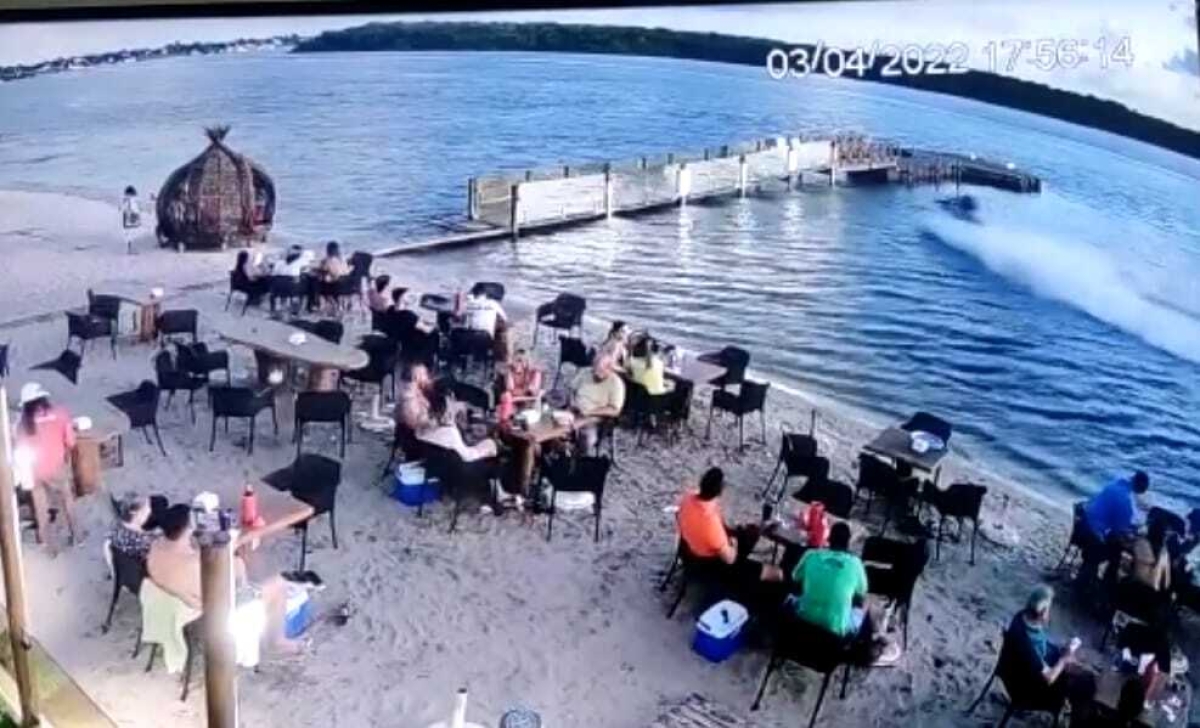 Vítima de acidente com Jet Ski passa bem após cirurgia ortopédica (Foto: Redes Sociais)