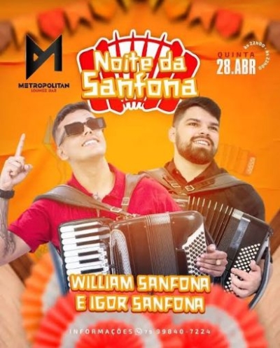 Metropolitan apresenta Noite da Sanfona - Imagem: Divulgação