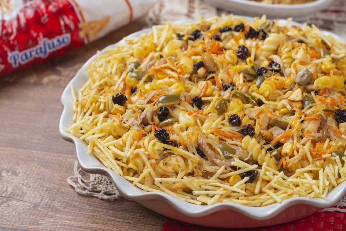 Salpicão de frango com Macarrão Parafuso Pilar - Foto: Divulgação | Pilar