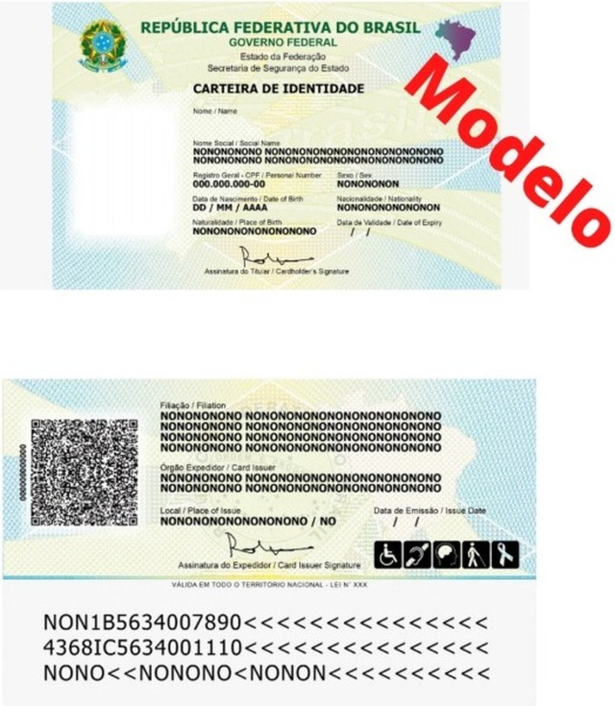 Novo RG será emitido pelas secretarias de segurança pública dos estados e DF - Imagem: Divulgação | Governo Federal