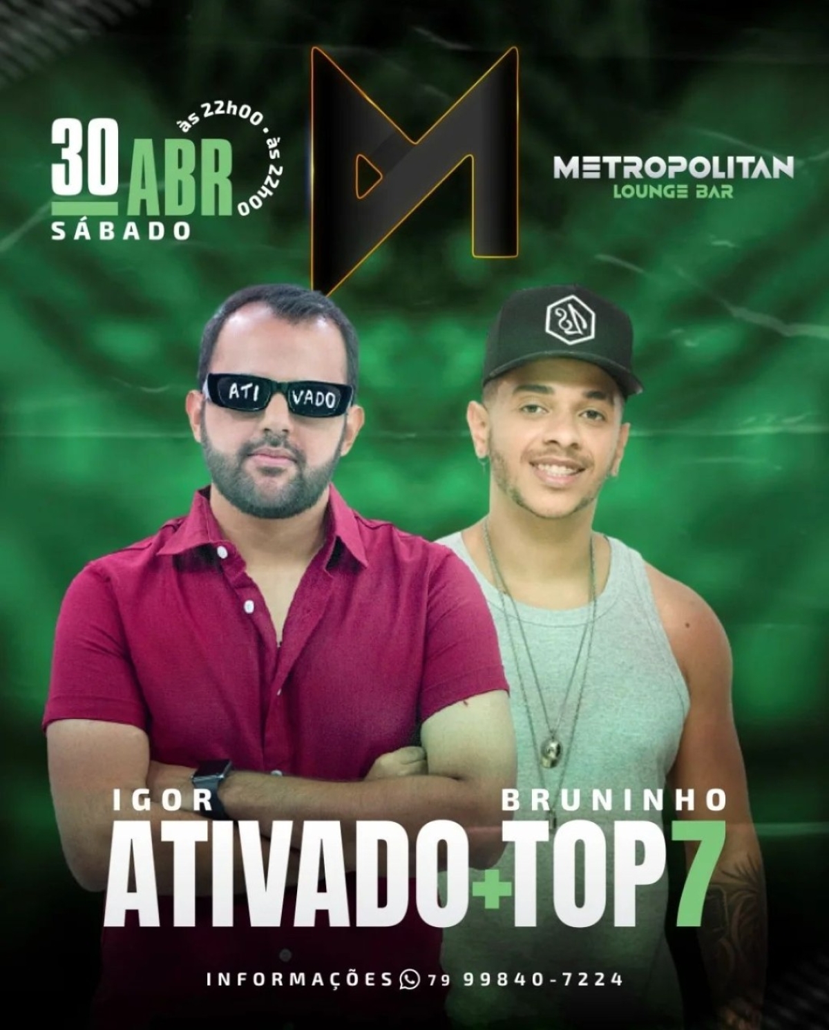 Grandes atrações comandam a festa no Metropolitan Bar - Imagem: Divulgação