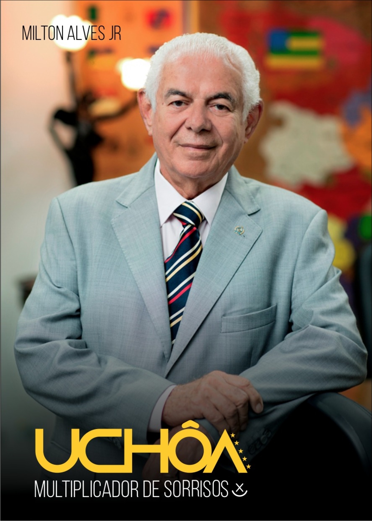 Capa do livro "Uchôa - Multiplicador de Sorrisos" - Imagem: Reprodução