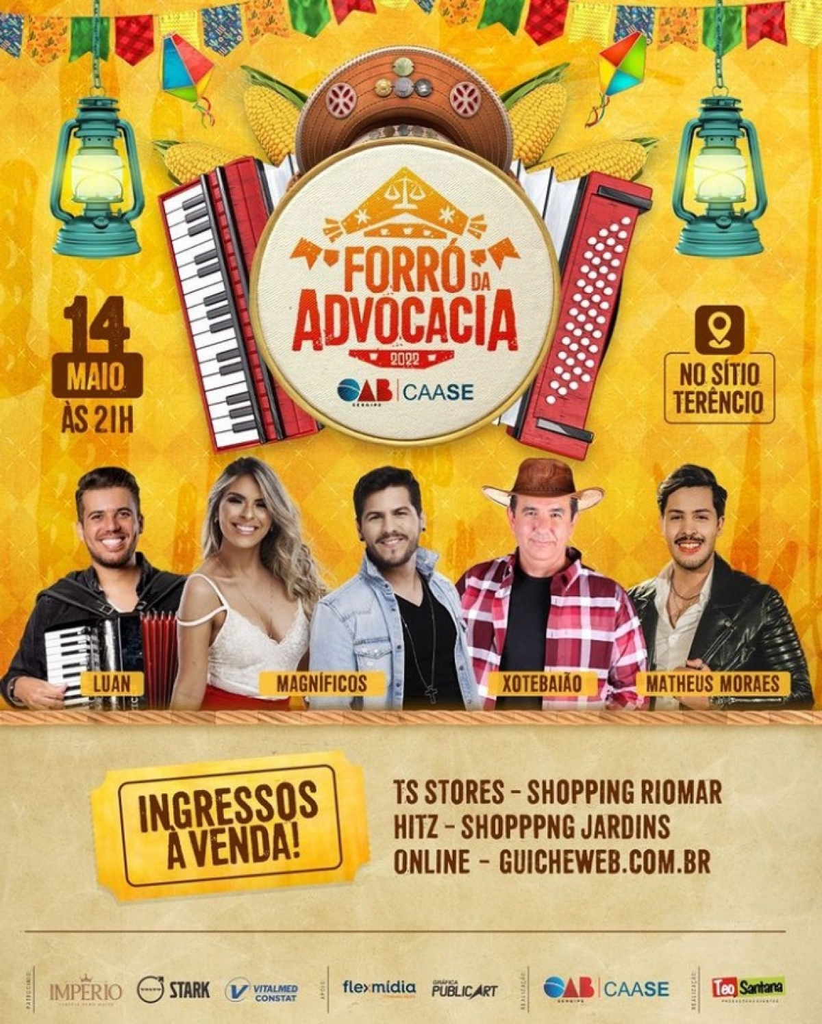 Forró da Advocacia com Magníficos e Xote Baião - Imagem: Divulgação